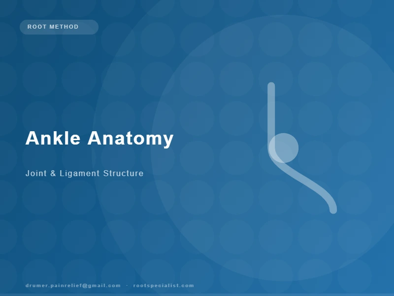 Anatomical illustration of the ankle joint showing lateral ligaments, peroneal tendons, and joint structures
