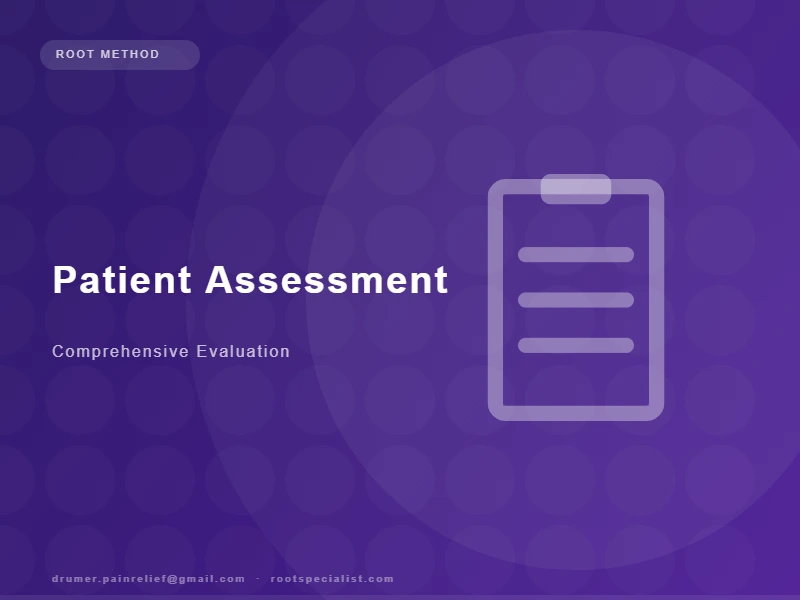 Clinical sciatica assessment — neurological examination and dermatomal mapping in progress